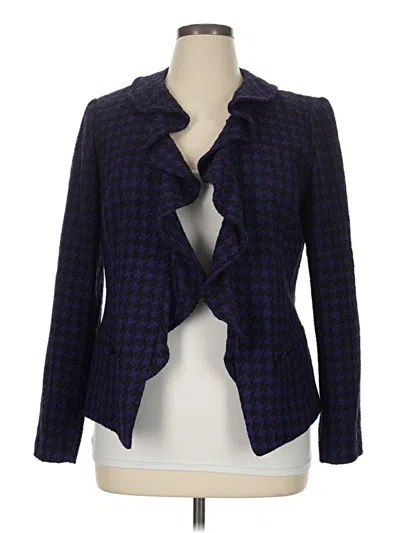 Pre-owned Peck & Peck Blazer Jacket In Purple