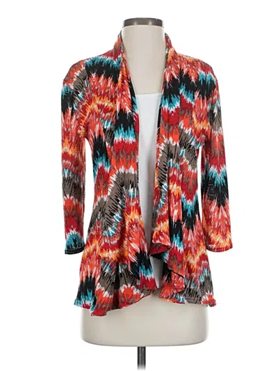 Pre-owned Peck & Peck Blazer Jacket In Red