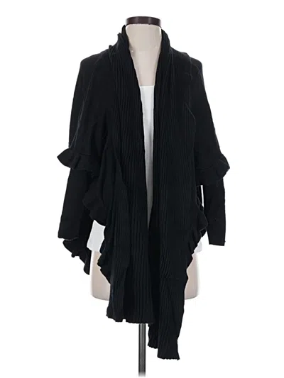 Pre-owned Peck & Peck Cardigan Sweater In Black
