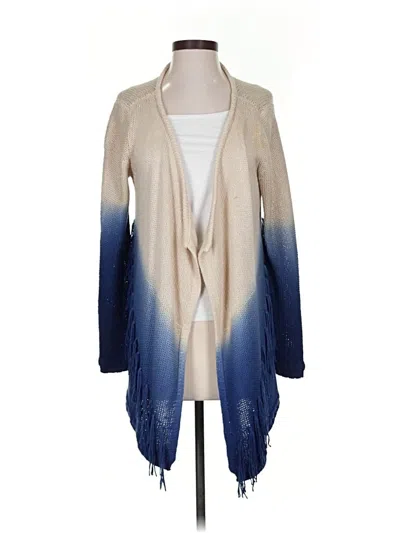 Pre-owned Peck & Peck Cardigan Sweater In Blue