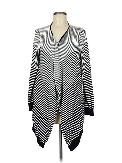 Pre-owned Peck & Peck Cardigan Sweater In Silver