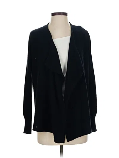 Pre-owned Peck & Peck Cashmere Cardigan Sweater In Black