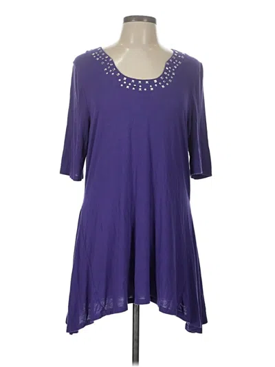 Pre-owned Peck & Peck Casual Dress In Purple