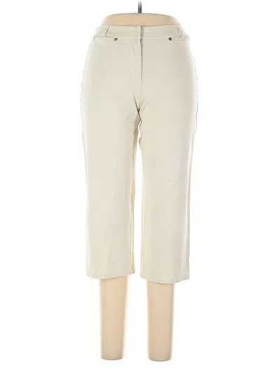 Pre-owned Peck & Peck Casual Pants In White