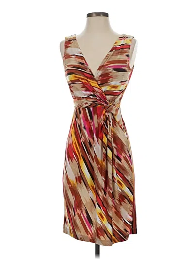 Pre-owned Peck & Peck Cocktail Dress In Brown