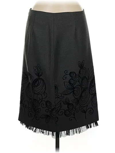 Pre-owned Peck & Peck Formal Skirt In Gray