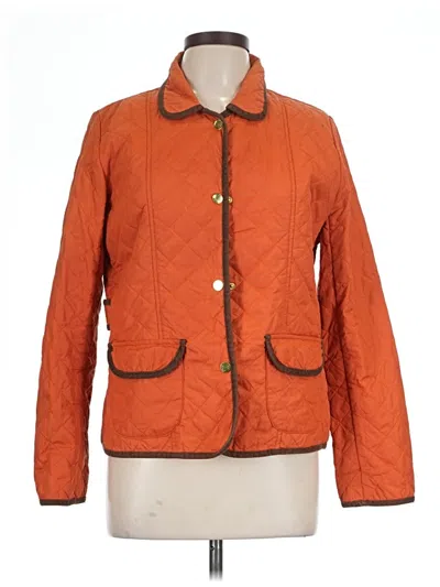 Pre-owned Peck & Peck Jacket In Orange