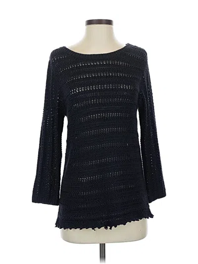 Pre-owned Peck & Peck Pullover Sweater In Black