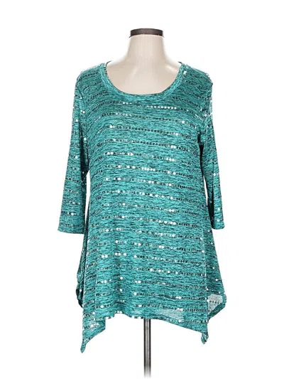 Pre-owned Peck & Peck Pullover Sweater In Blue