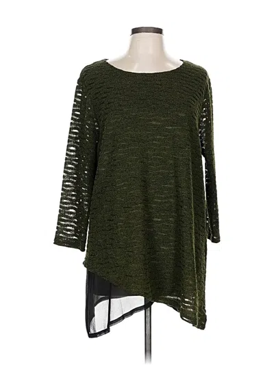 Pre-owned Peck & Peck Pullover Sweater In Green