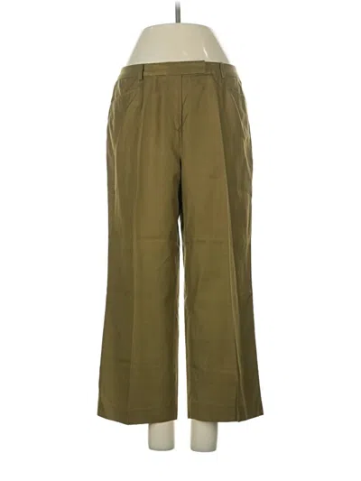 Pre-owned Peck & Peck Silk Pants In Green