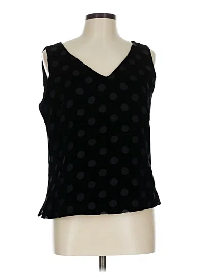 Pre-owned Peck & Peck Sleeveless Blouse In Black