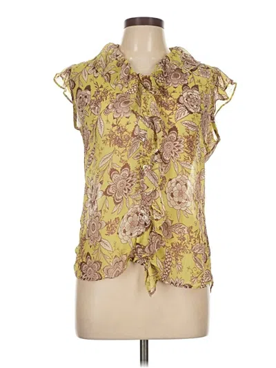 Pre-owned Peck & Peck Sleeveless Blouse In Yellow