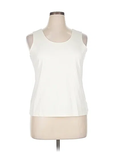 Pre-owned Peck & Peck Sleeveless T-shirt In White