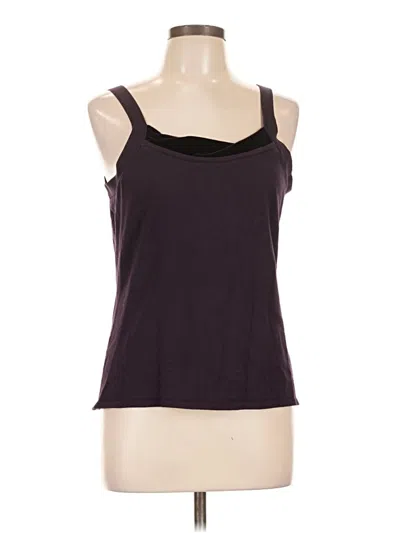 Pre-owned Peck & Peck Sleeveless Top Purple Sweetheart Neckline Tops