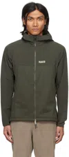 Pedaled Gray & Green Jary Jacket In 45pe Dark Grey