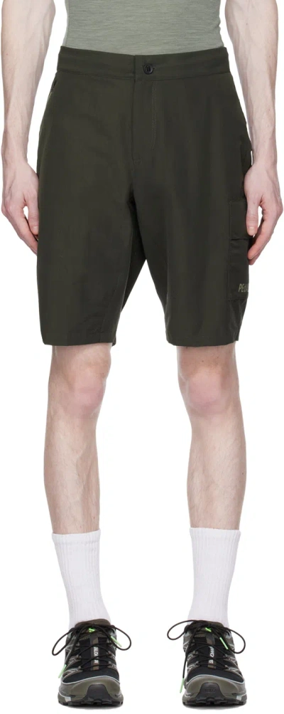 Pedaled Khaki Water-repellent Shorts In 20pe Grey Ink