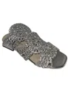 Pedro Antón Women's Napa Sandal In Argento In Multi