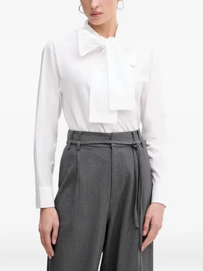 Pedro Del Hierro Bow-detail Shirt In White
