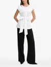 Pedro Del Hierro Button-fastening Bow-detail Top In White