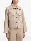 Pedro Del Hierro Button-fastening Flap-pocket Jacket In Neutral