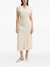Pedro Del Hierro Button-front Belted Midi Dress In Multi