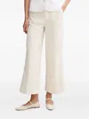 Pedro Del Hierro Embroidered Flared Trousers In Neutral