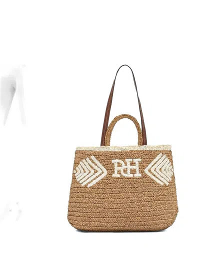 Pedro Del Hierro Embroidered-logo Beach Bag In Neutral