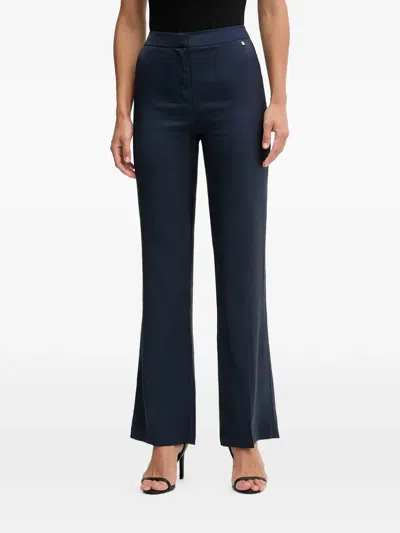 Pedro Del Hierro Flared Trousers In Blue