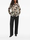 Pedro Del Hierro Floral-print Button-down Shirt In Black