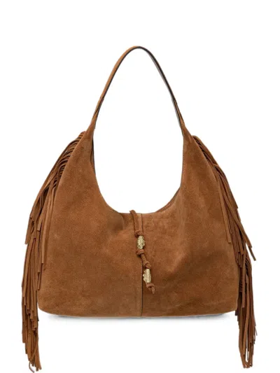 Pedro Del Hierro Fringe-detail Suede Tote Bag In Brown