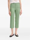Pedro Del Hierro Linen Trousers In Gold