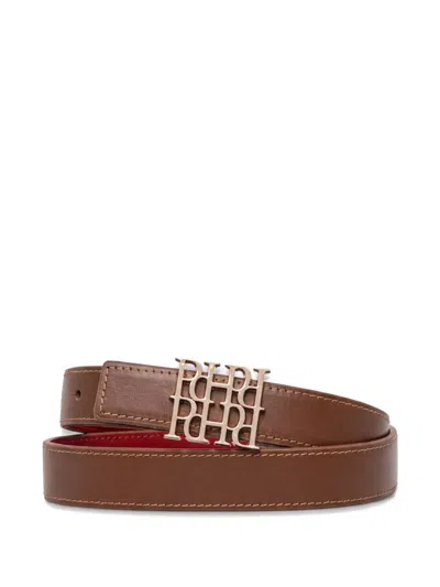 Pedro Del Hierro Logo Buckle Belt In Brown