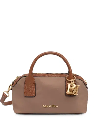 Pedro Del Hierro Logo-charm Tote Bag In Brown