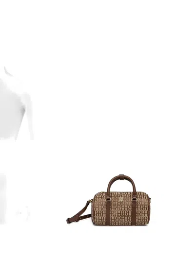 Pedro Del Hierro Monogram-logo Barrel Bag In Brown