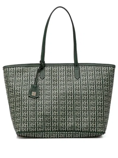Pedro Del Hierro Monogram-pattern Tote Bag In Green