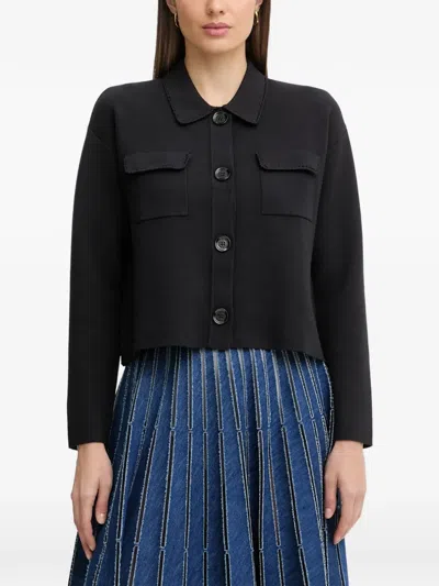 Pedro Del Hierro Pocket Button Knitwear In Black