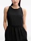 Pedro Del Hierro Sleeveless Midi Dress In Black