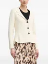 Pedro Del Hierro Textured-knit Button Cardigan In White