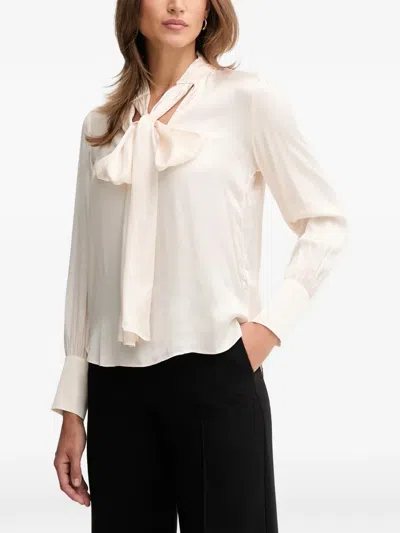 Pedro Del Hierro Tie-neck Blouse In White