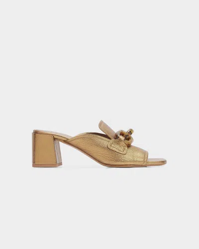 Pedro Garcia 55mm Umita Metallic Leather Mules In Multi