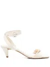 Pedro Garcia 60mm Adara Sandals In Neutrals