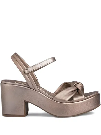 Pedro Garcia 75mm Dala Sandals In Gray