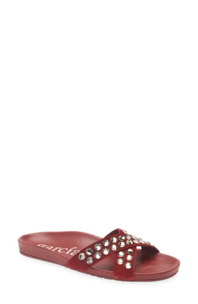Pedro Garcia Analis Slide Sandal In Red