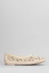 Pedro Garcia Ariane Ballet Flats In Beige Suede In Neutral