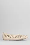 Pedro Garcia Ariane Ballet Flats In Beige Suede In Neutral
