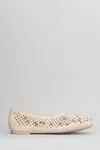 Pedro Garcia Ariane Ballet Flats In Beige Suede In Neutral
