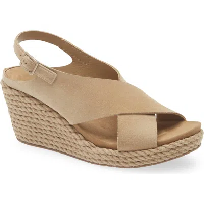 Pedro Garcia Avis Platform Wedge Sandal In Nude