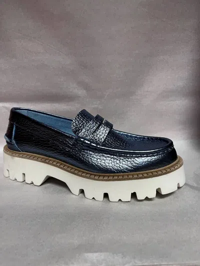Pedro Garcia Azure Cervo Lame In Blue
