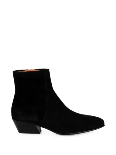 Pedro Garcia Bessie Suede Boots In Black